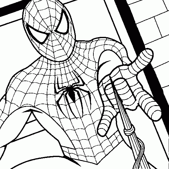 SPIDERMAN COLORING SPIDERMAN COLOURING BOOK PAGES TO