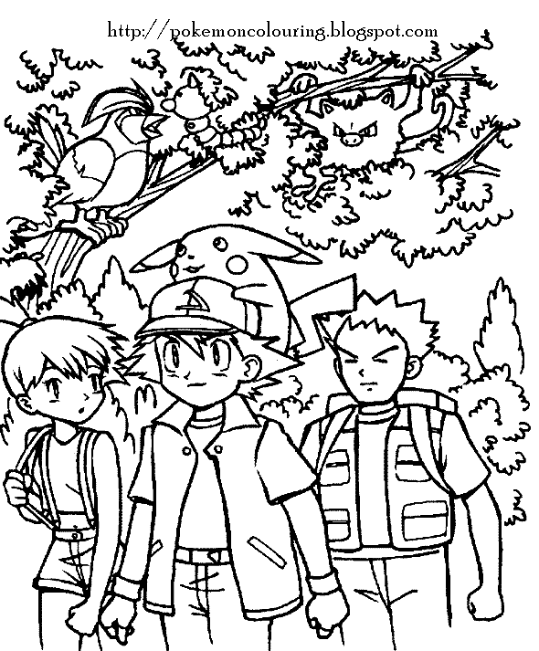 POKEMON COLORING PAGES