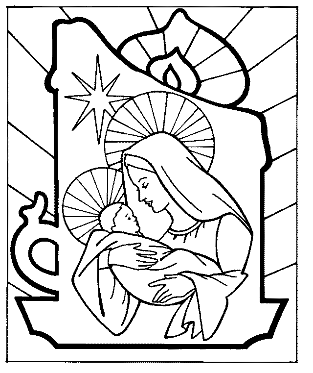 XMAS COLORING PAGES