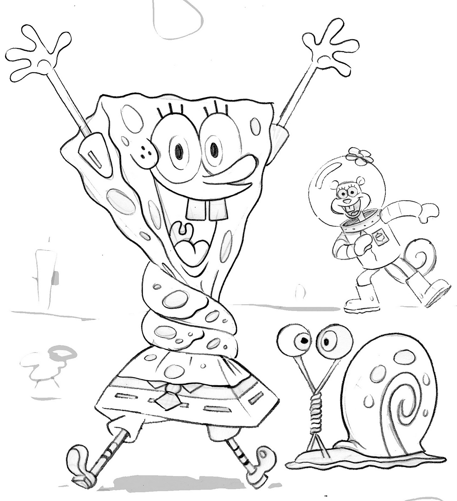 SPONGEBOB COLORING PAGES SPONGEBOB COLORING PAGES