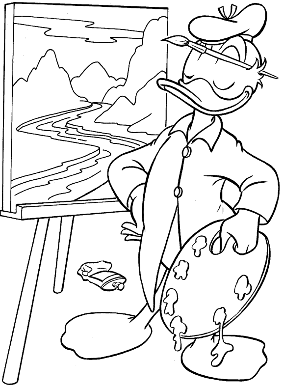 daisy duck and donald duck coloring pages - photo #41