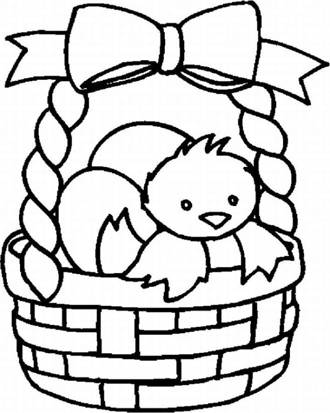 Download EASTER COLOURING: EASTER COLOURING PICTURE OF CHICK IN A ...