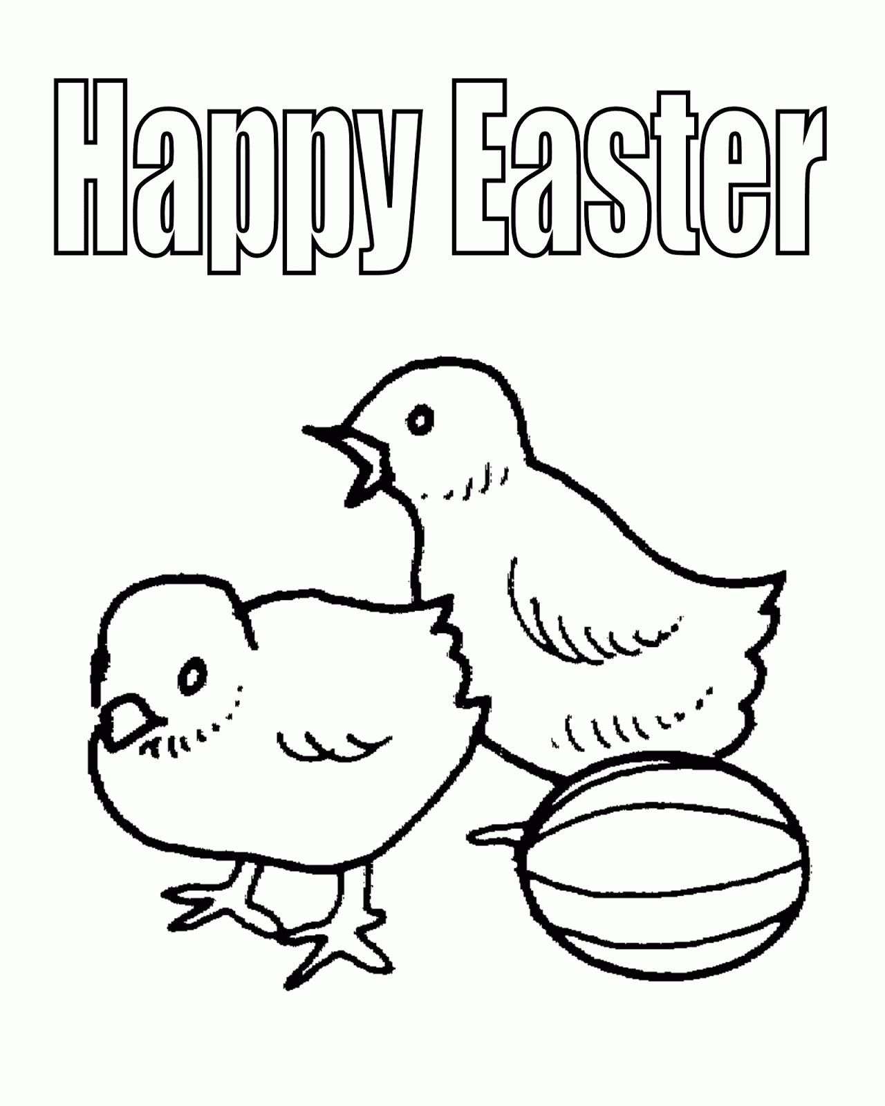 EASTER COLOURING EASTER CHICKS COLOURING SHEETS