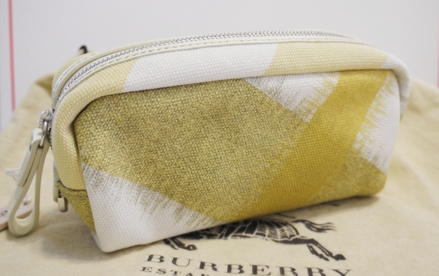 Burberry Canvas Check Cosmetic Pouch