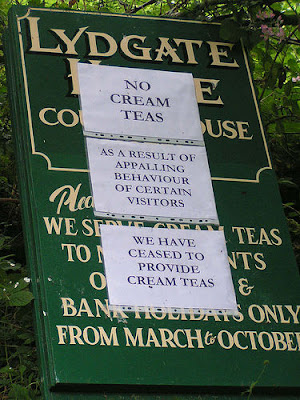 I wonder what the appalling behavior was! Maybe the visitors were starting unnecessary wars.