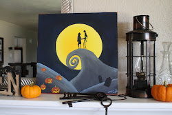 painting nightmare before christmas pumpkins halloween quick anyway mantle sits few right
