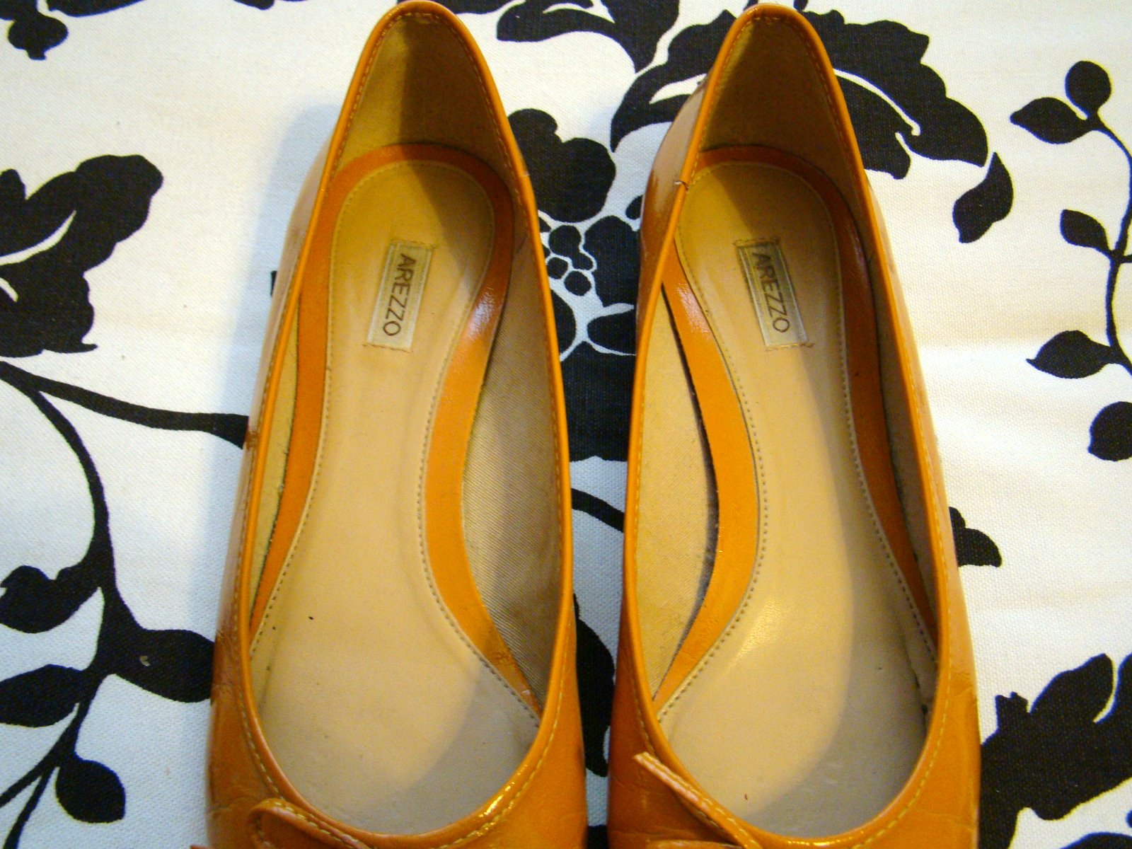 Ballerines Geox Respira Cuir Beige Et Jaune - Pointure 37, Occasion Bon état, Semelle Caoutchouc