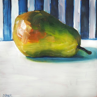 pear oil painting