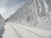 Snow banks on roads, Fargo, ND 2009