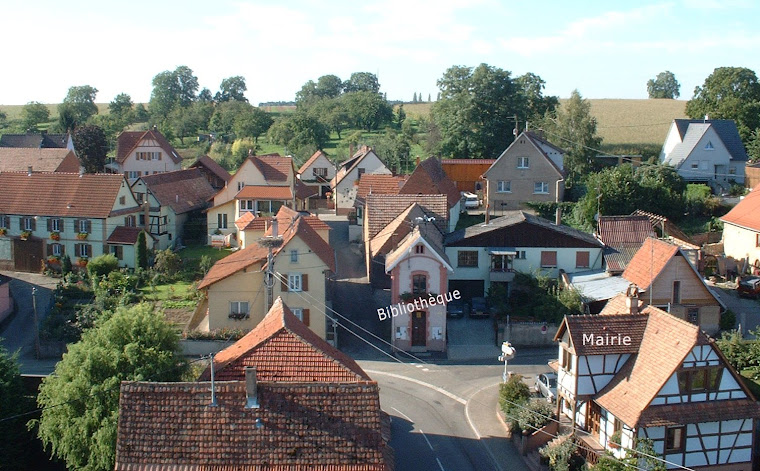 Bossendorf, vue du clocher de l'église