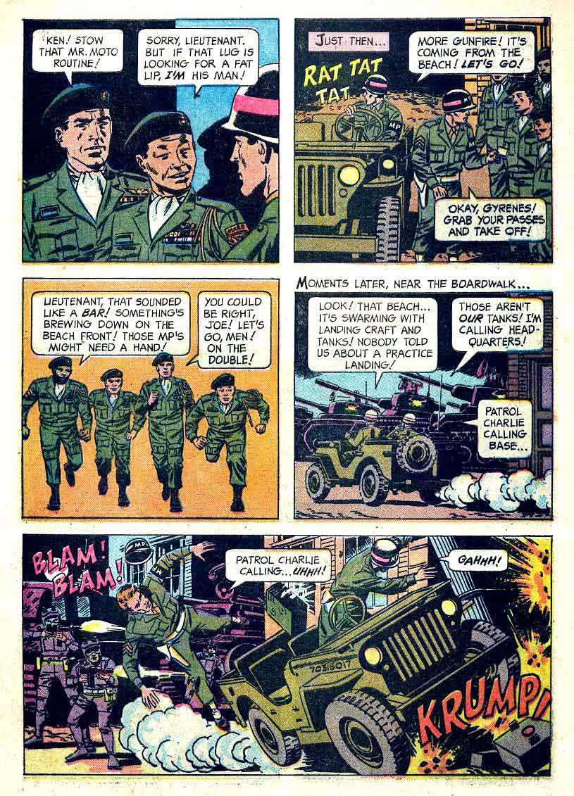 Total War v1 #1 - Wally Wood gold key 1960s war comic book page art