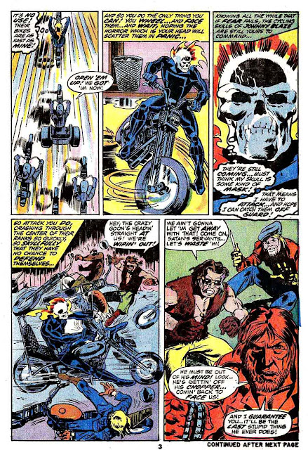Marvel Spotlight v1 #6 Ghost Rider marvel comic book page art by Mike Ploog Marvel Spotlight v1 #6 Ghost Rider marvel comic book page art by Mike Ploog