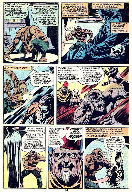 Werewolf by Night v1 #13 1970s marvel comic book page art by Mike Ploog Werewolf by Night v1 #13 1970s marvel comic book page art by Mike Ploog