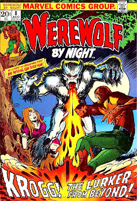Werewolf by Night v1 #8 1970s marvel comic book cover art by Mike Ploog