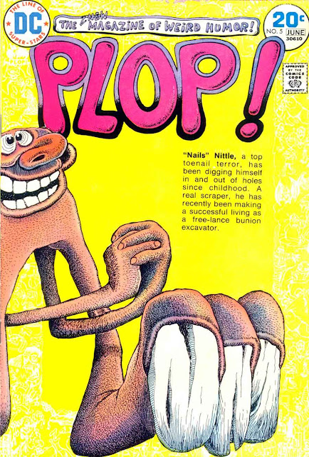 Plop v1 #5 dc bronze age comic book cover art by Basil Wolverton Plop v1 #5 dc bronze age comic book cover art by Basil Wolverton