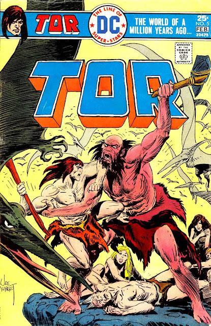 Tor v2 #5 dc bronze age comic book cover art by Joe Kubert Tor v2 #5 dc bronze age comic book cover art by Joe Kubert
