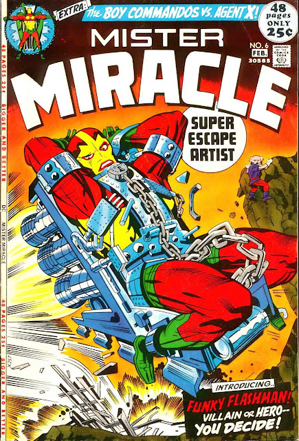 Mister Miracle v1 #6 dc 1970s bronze age comic book cover art by Jack Kirby Mister Miracle v1 #6 dc 1970s bronze age comic book cover art by Jack Kirby