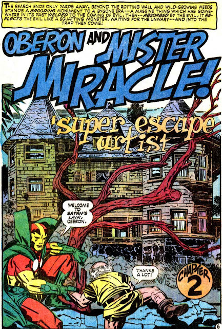 Mister Miracle v1 #14 dc bronze age comic book page art by Jack Kirby Mister Miracle v1 #14 dc bronze age comic book page art by Jack Kirby