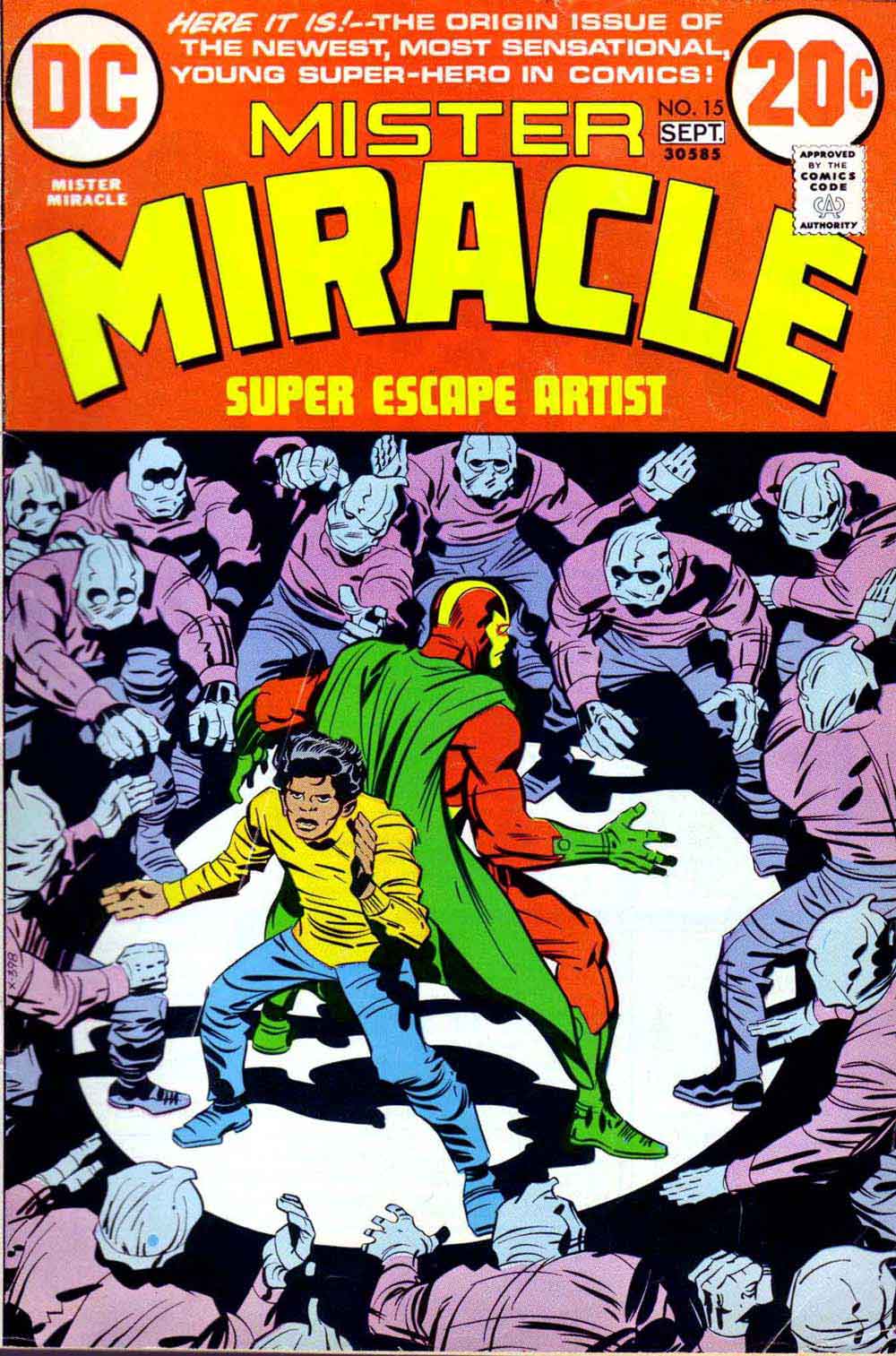 Mister Miracle v1 #15 dc bronze age comic book cover art by Jack Kirby
