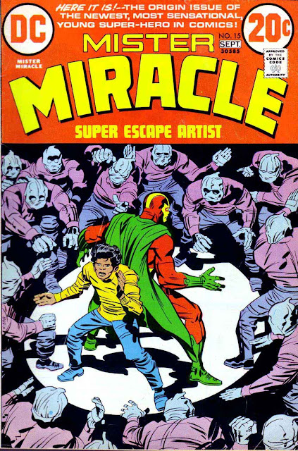 Mister Miracle v1 #15 dc bronze age comic book cover art by Jack Kirby Mister Miracle v1 #15 dc bronze age comic book cover art by Jack Kirby