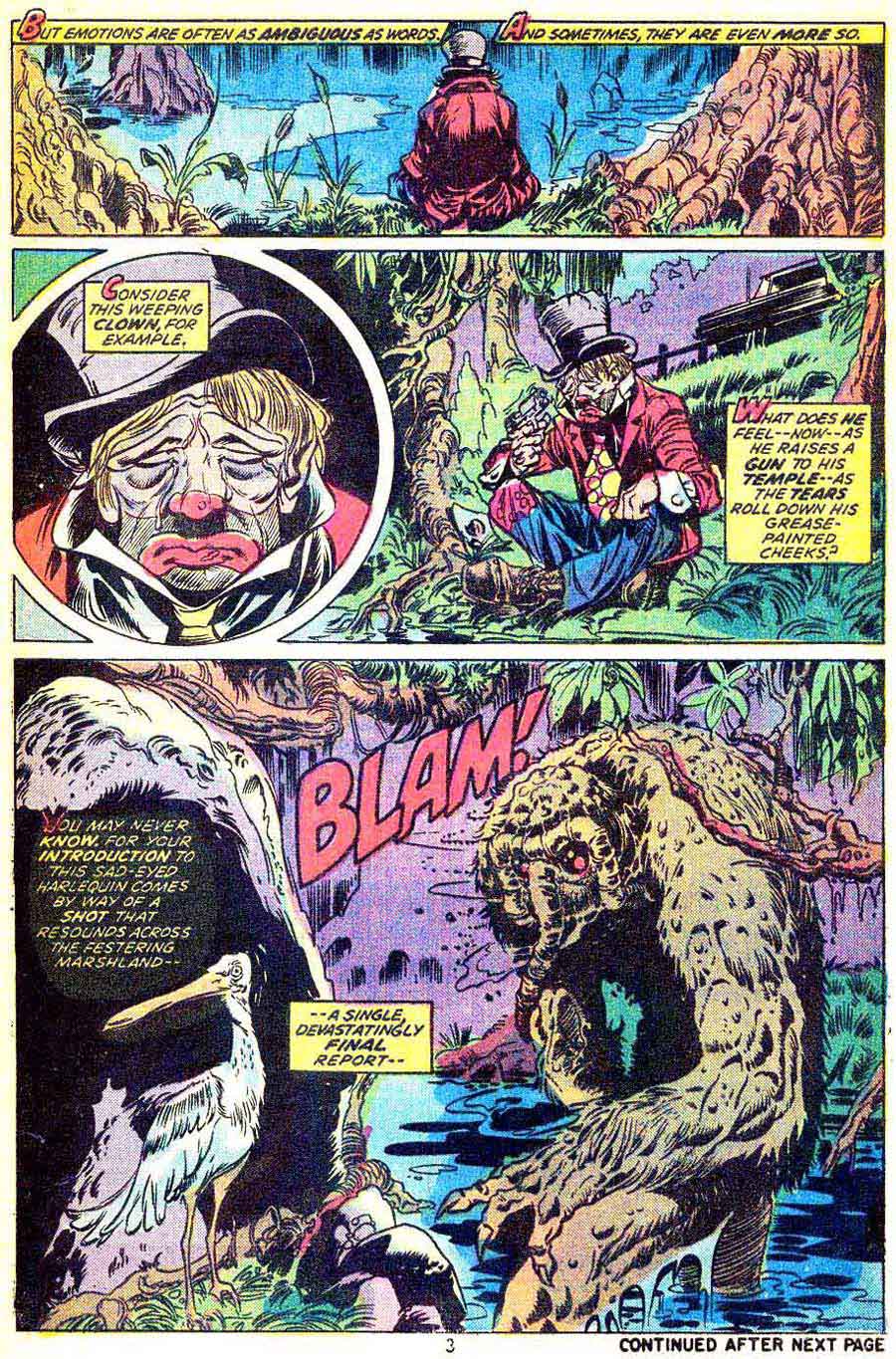 Man-Thing v1 #5 marvel 1970s bronze age comic book page art by Mike Ploog