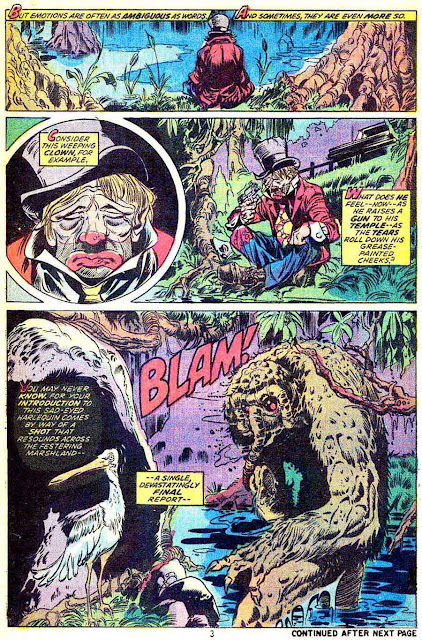 Man-Thing v1 #5 marvel 1970s bronze age comic book page art by Mike Ploog Man-Thing v1 #5 marvel 1970s bronze age comic book page art by Mike Ploog