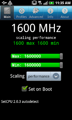 galaxy S overclocked to 1.6 GHz