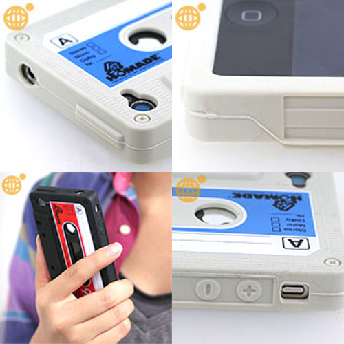 ..TOP HIT IT.. อุปกรณ์เสริม iTape Deck คาสเซ็ทเทปเคสสำหรับ iPhone 4