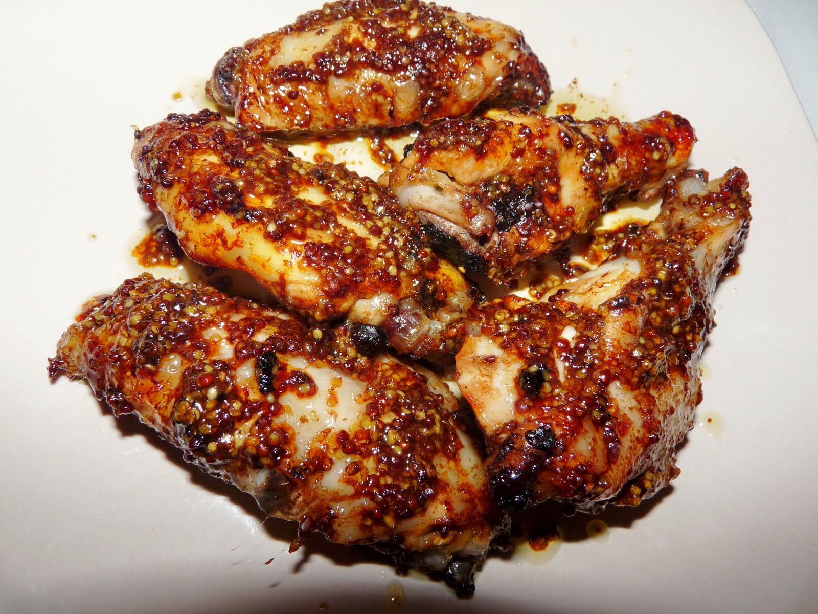 MIS MODESTAS RECETAS Alitas de pollo a la mostaza