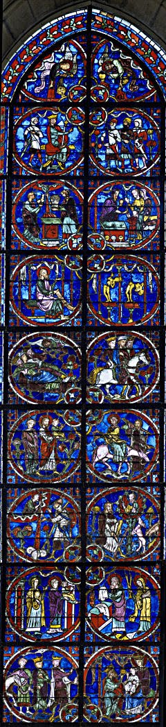 Vitral da catedral de Laon