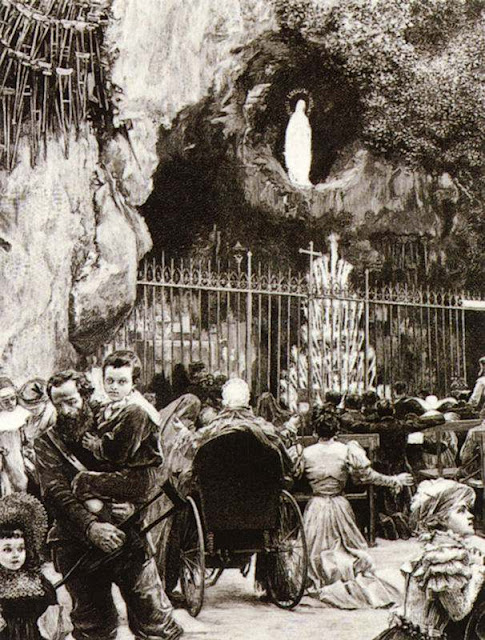 A gruta de Lourdes no século XIX
