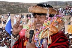 Evo Morales, presidente da Bolívia: