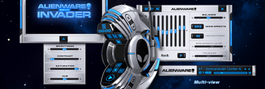 Alienware Invader skin for WMP 11 - Multi view