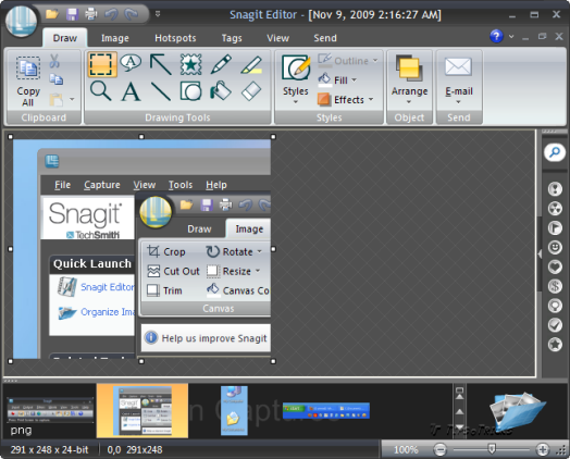 Snagit Organizer with Advance Image Editing Features