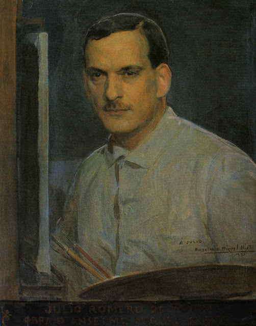 Retrato de Anselmo Miguel Nieto Julio Romero de Torres, Maestros españoles del retrato. Pintores españoles, Retratos de Julio Romero de Torres, Pintores Cordobeses, Retrato de Anselmo Miguel Nieto