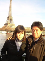 Pedro y su hija Nuria en Paris.