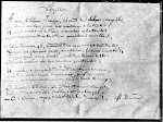 Manuscrito del poemas de las vocales