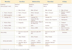 Kieron's Week Schedule