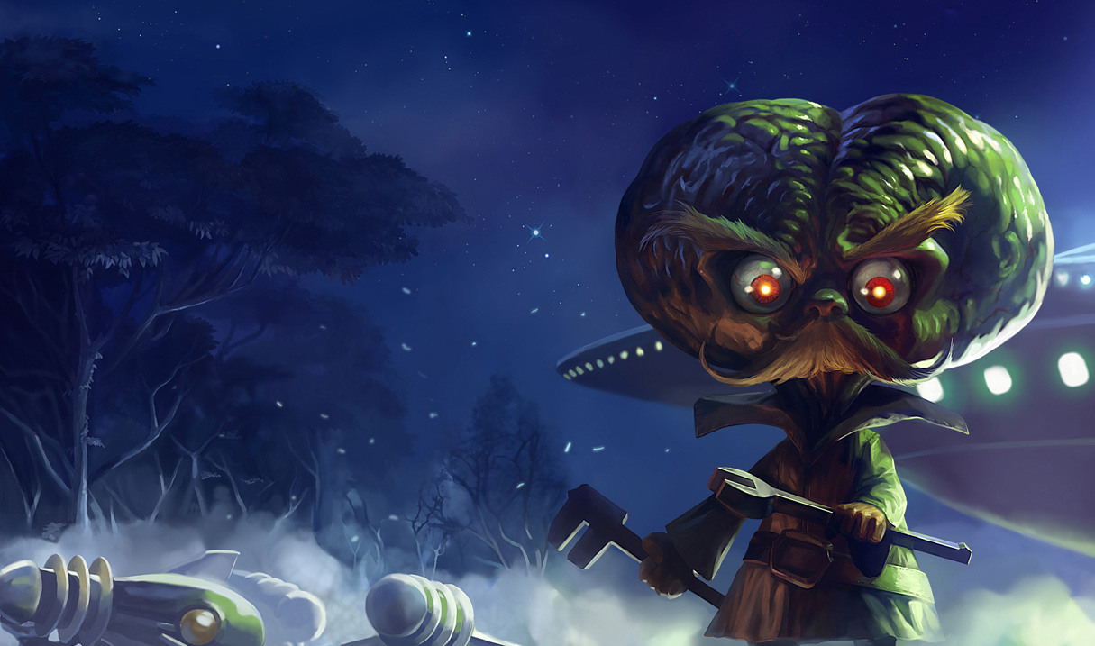 League of Legends Wallpaper: Heimerdinger - The Revered Inventor