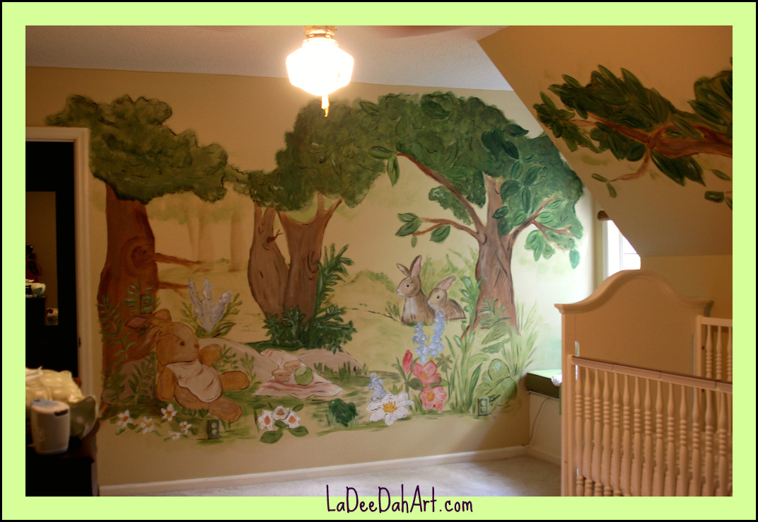 La Dee Dah Art: Velveteen Rabbit Mural