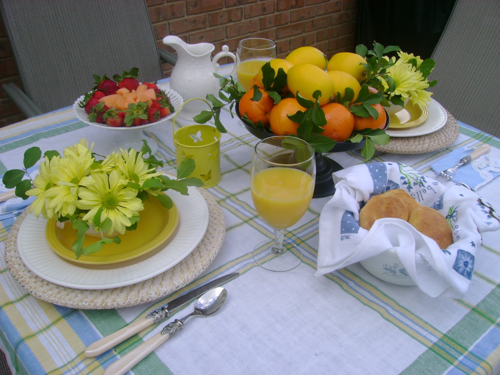 The Sunny Side of the Sun Porch Breakfast on the Patio