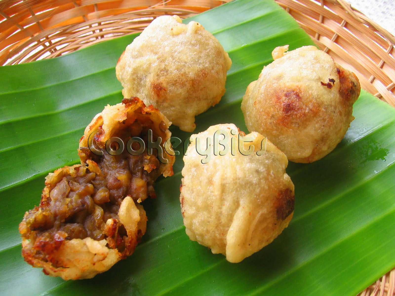 Cookery Bits Sugiyan Sweet Mung Bean Fritters
