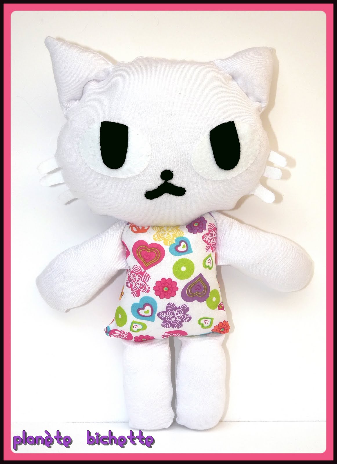 Plan?�te Bichette: Doudou chat blanc