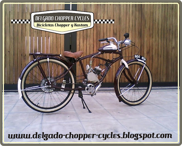 Bicicleta con motor estilo vintage(retro) DCC