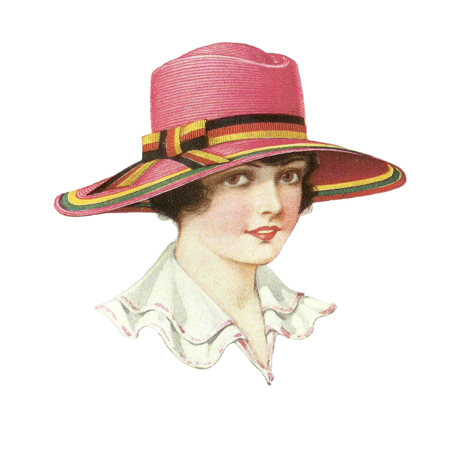 lady with hat clipart - photo #12