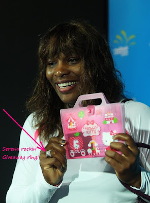 Black Tennis Pro's Serena Williams At Press Conference Wearing Serena Signature Collection Ring