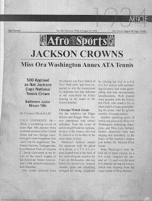 Black Tennis Pro's Black History Month Black Tennis Archive Compiled by Arthur A.Carrington