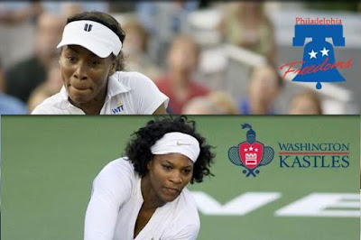 Black Tennis Pro's Venus and Serena Williams World Team Tennis
