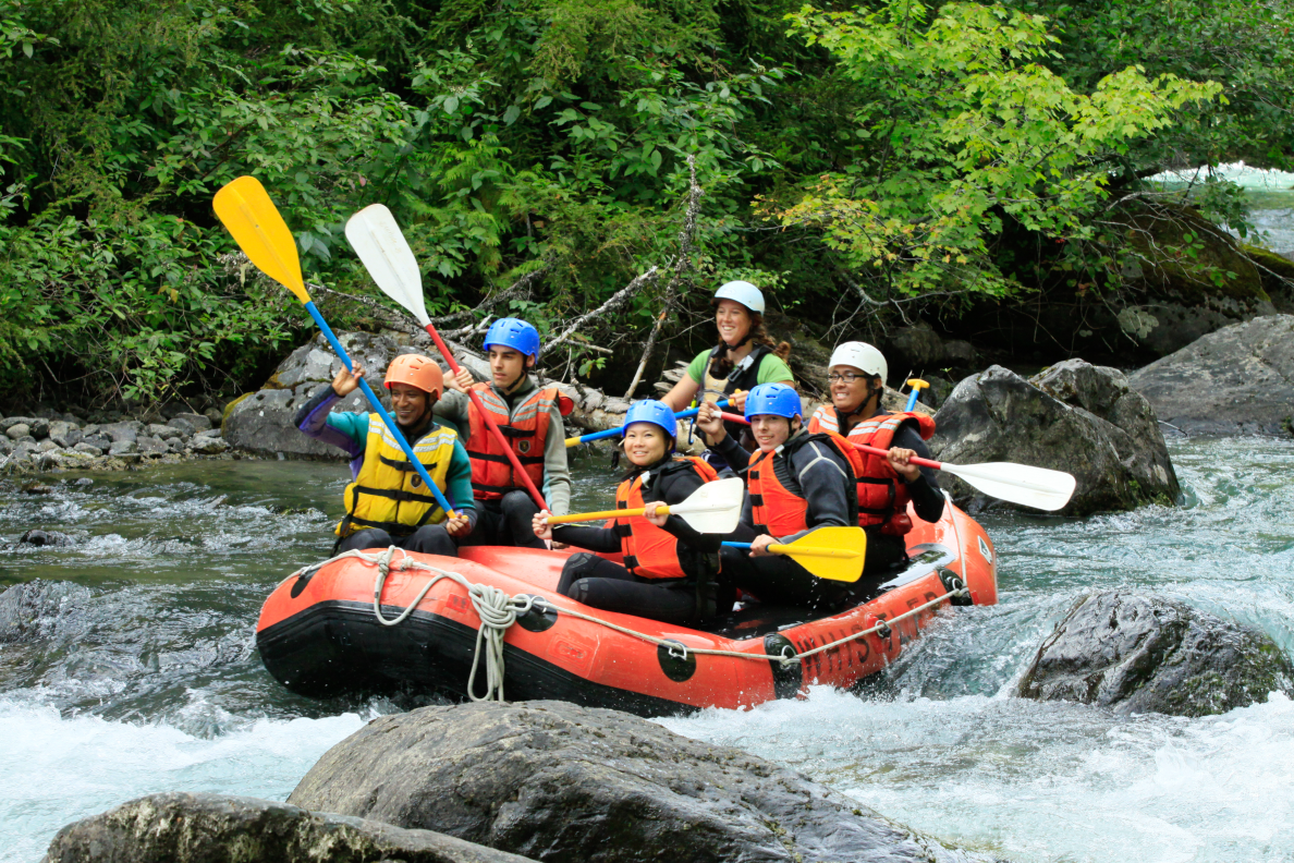 Velvet Ventures... white water rafting in Whistler