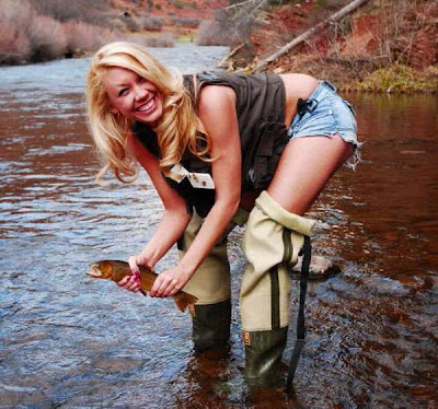 Fishing in bikini | Curious, Funny Photos / Pictures